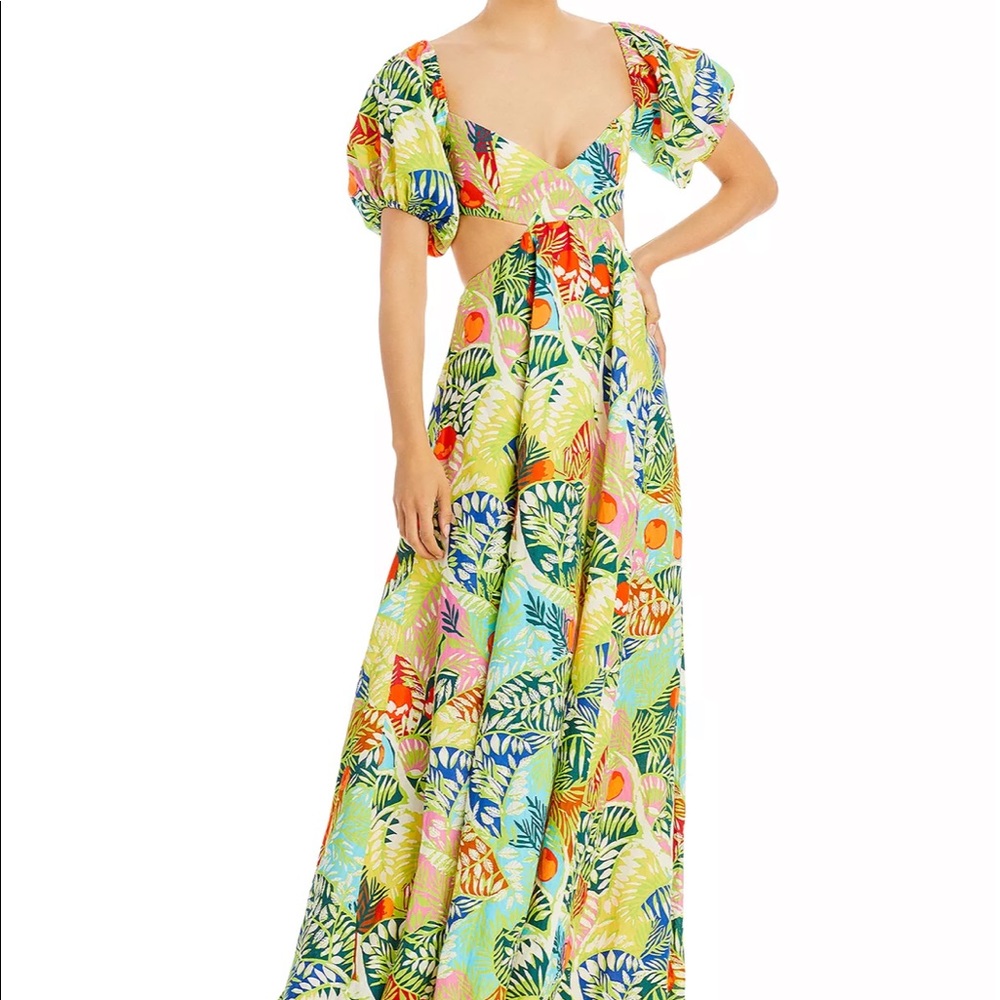 Staud coliseum Iconic linen dress size 2